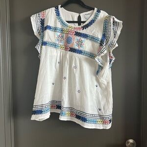 Arula Embroidered Boho Top